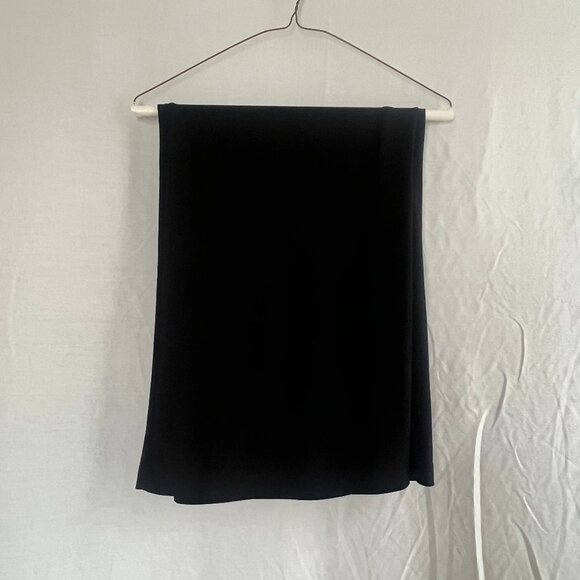 Black Wide Leg Culottes w/Fold-Down Waist – Stretchy/Pull-on/Ankle Length – Sz S - Picture 10 of 13